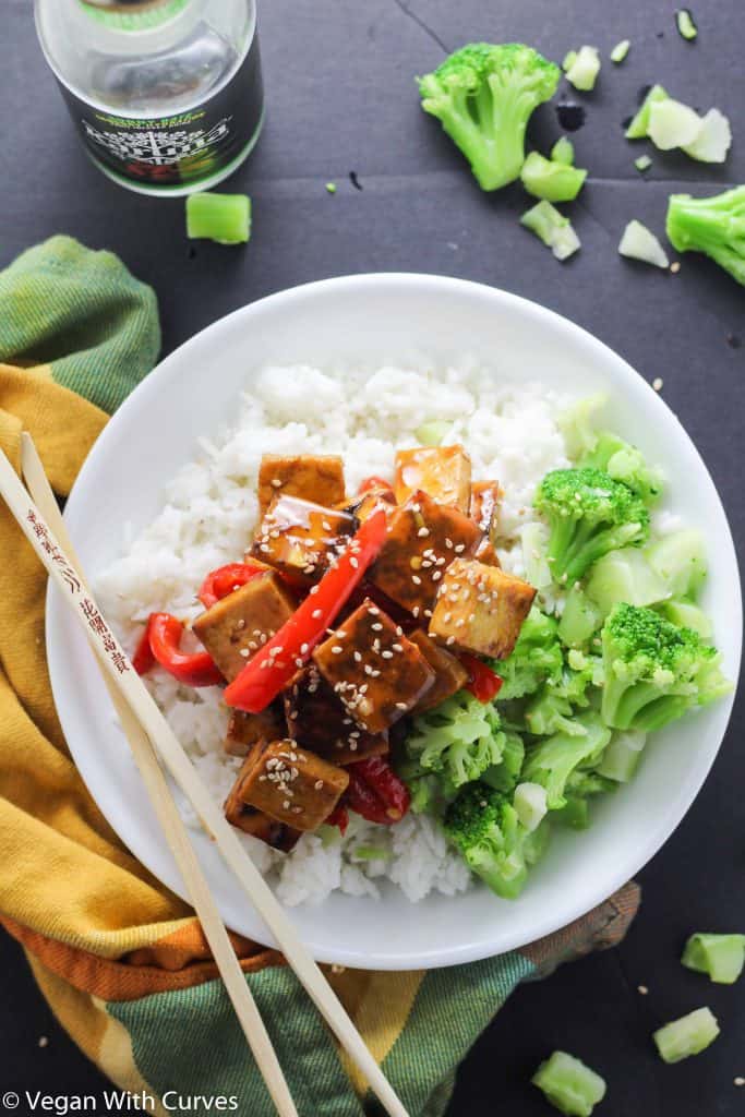 Glazed Tofu Buddha Bowl - Vegan With Curves