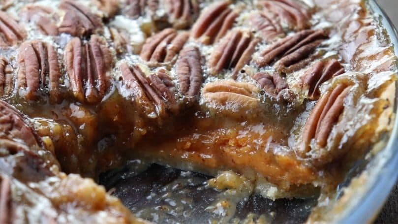 Grandma’s Sweet Potato Pecan Pie