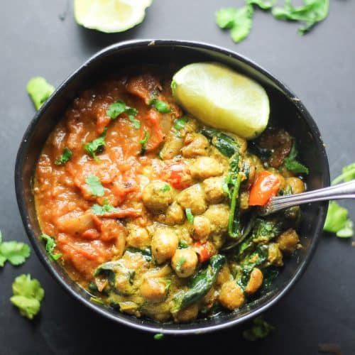 Coconut Vegan Chickpea Curry (With Tomato Soup) - Vegan With Curves