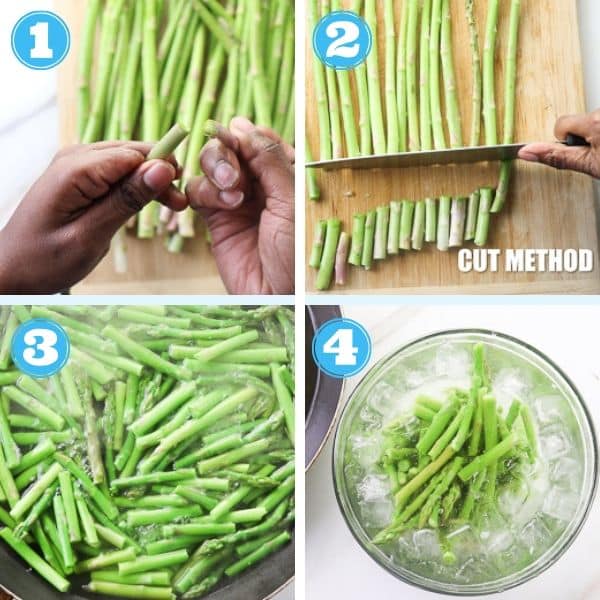 step by step photos of cooking asparagus