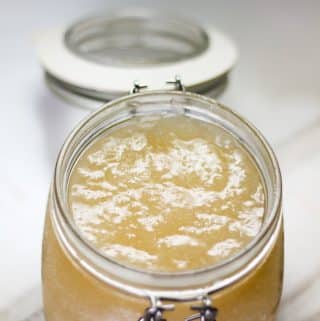 sea moss gel in a glass jar