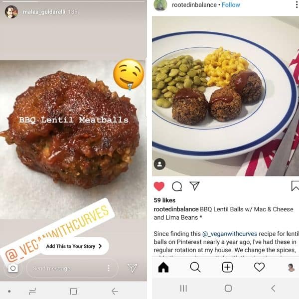 2 grid photo of recipe testimonials from readers