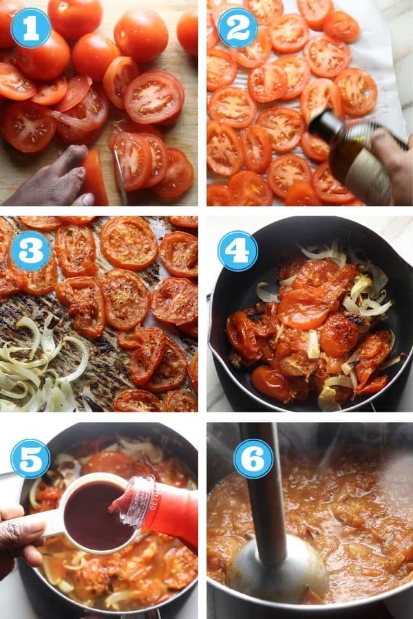 step by step photo making tomato soup 