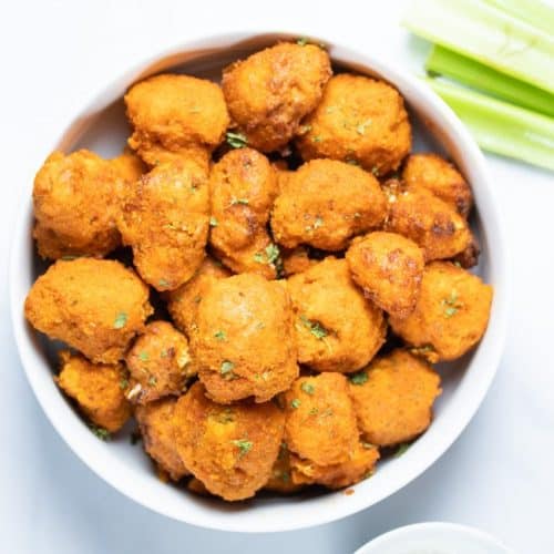 Air Fried Buffalo Cauliflower (Ninja Foodi) Vegan With Curves