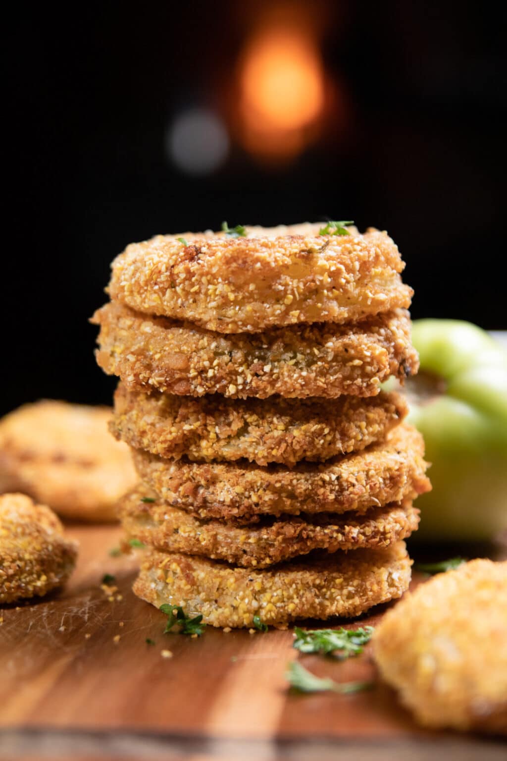 Vegan Fried Green Tomatoes (Air Fryer Option!) Vegan With Curves