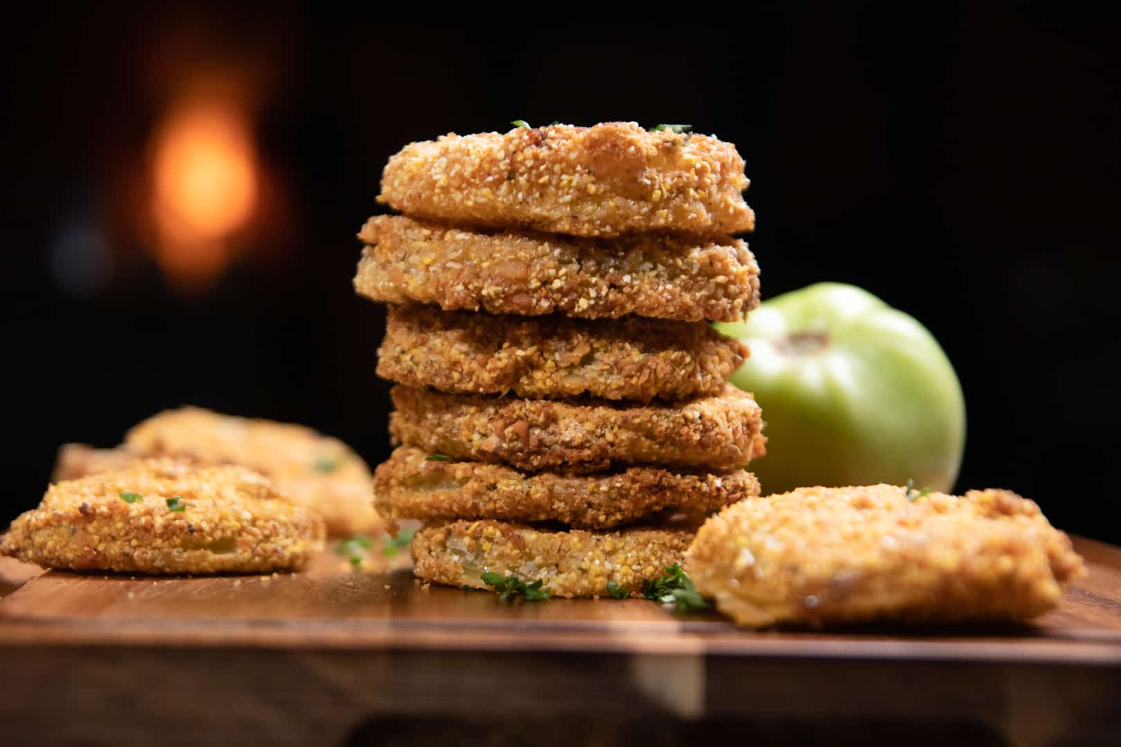 Vegan Fried Green Tomatoes (Air Fryer Option!) Vegan With Curves