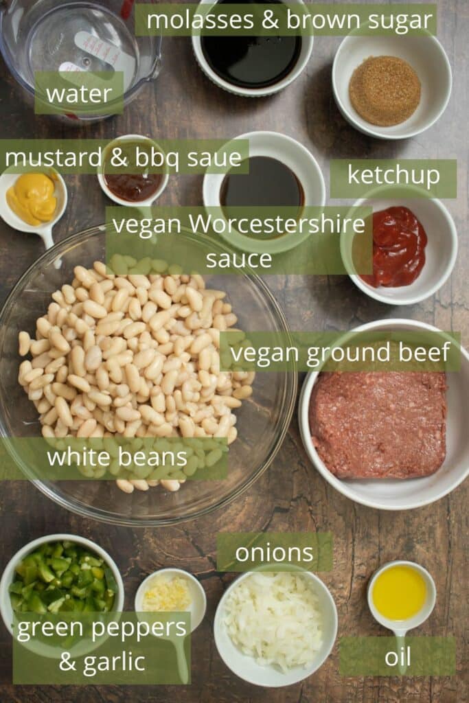 photo of ingredients for baked beans
