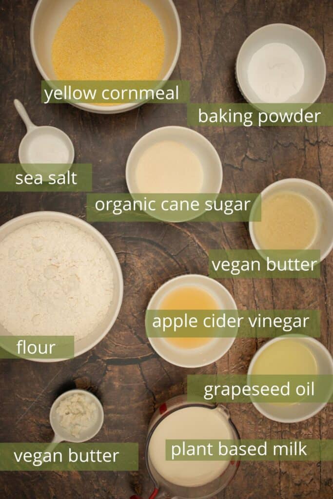 photo of ingredients for cornbread