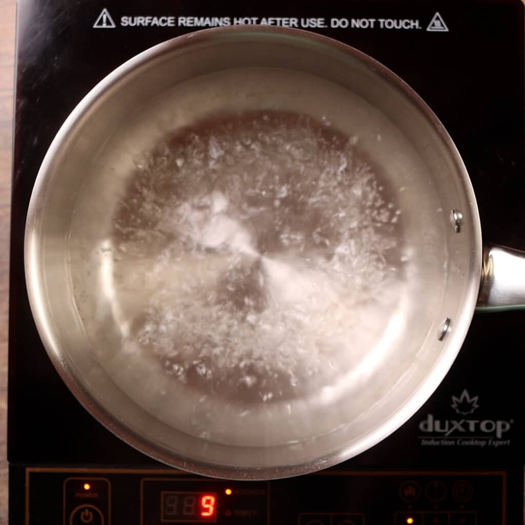 water boiling in a pot