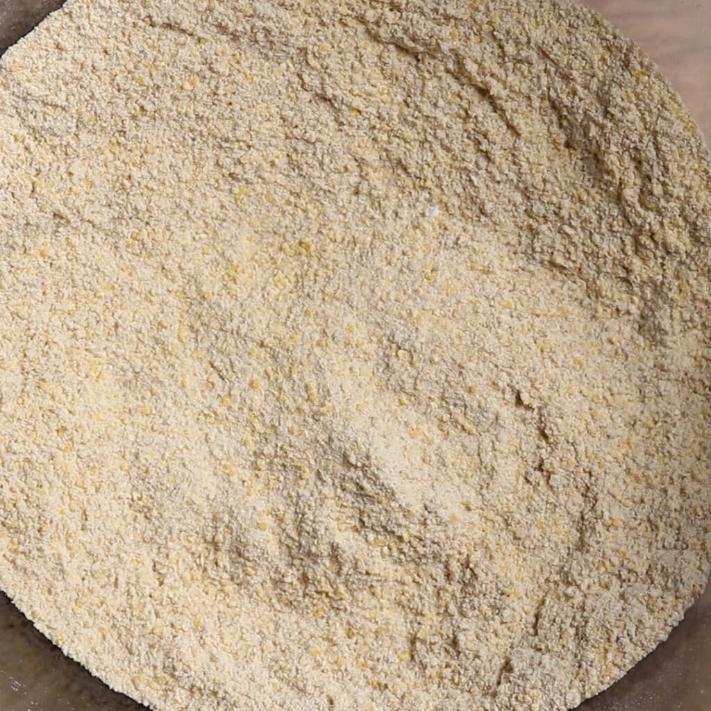 dry batter in a bowl