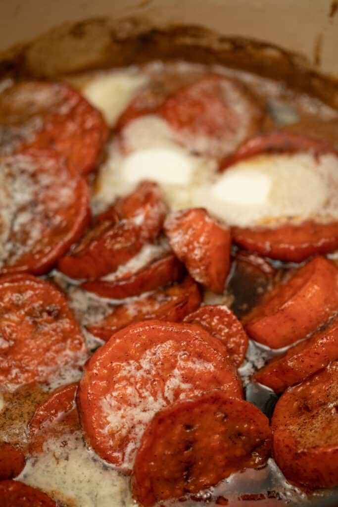 candied yams in a pot