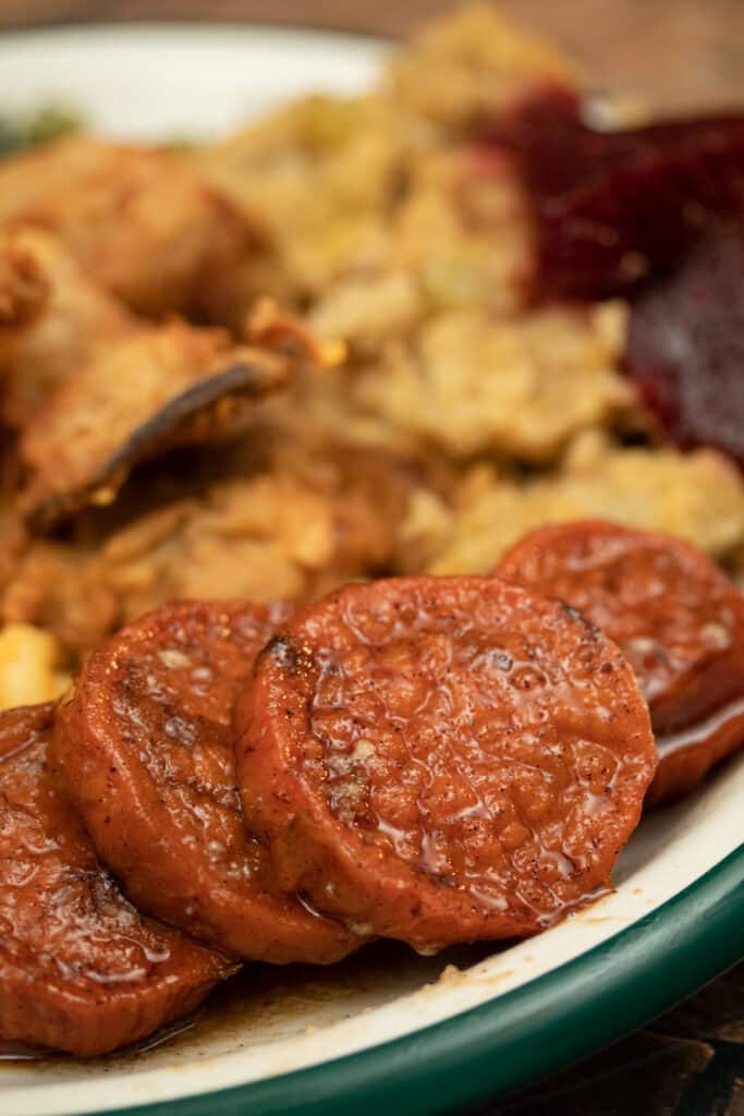 candied yams on a plate