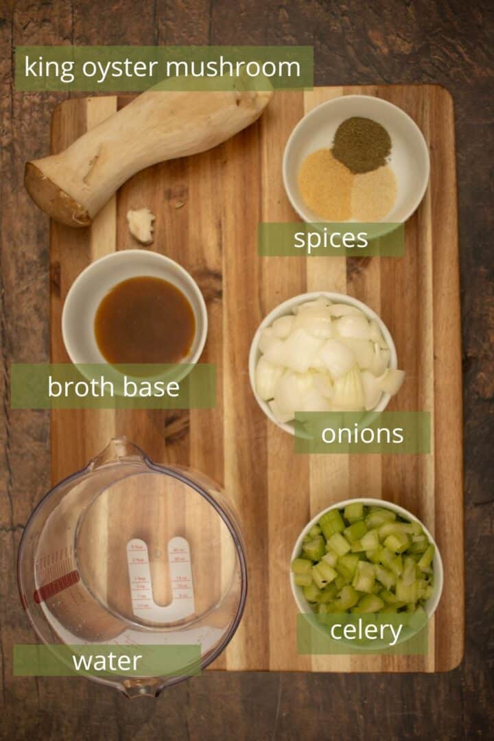 Vegan "Chicken" Broth (with King Oyster Mushrooms!) Vegan With Curves