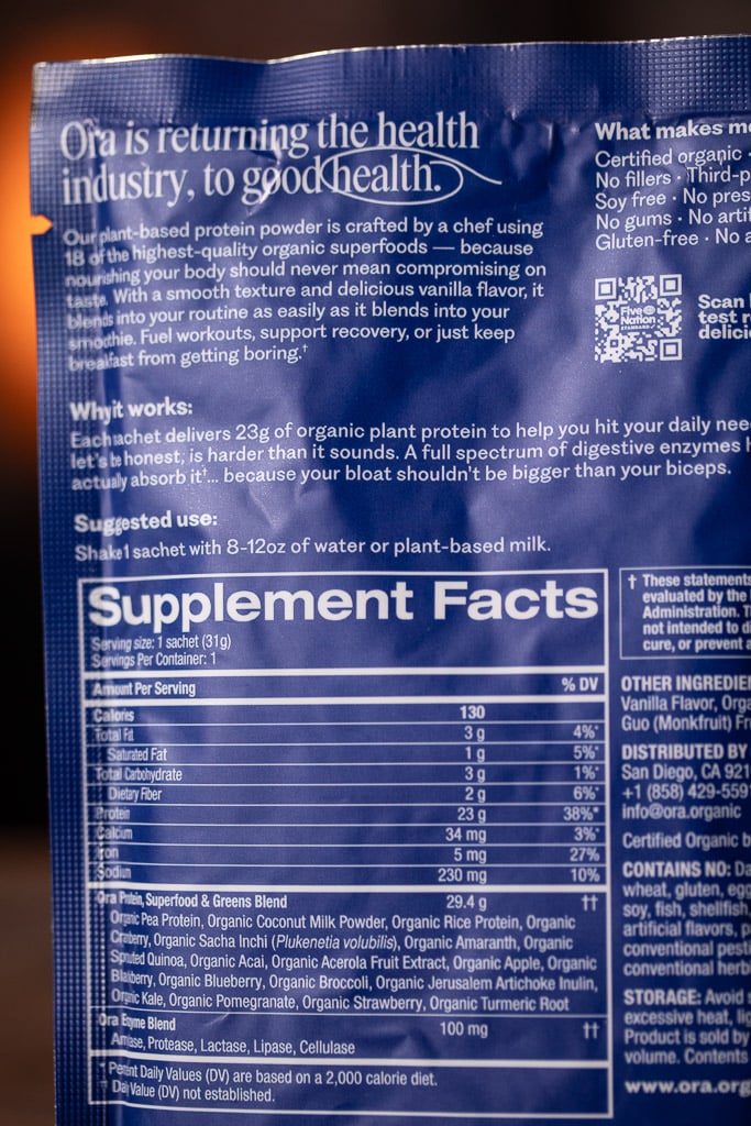 Vega Performance Protein + Creatine vanilla taste test