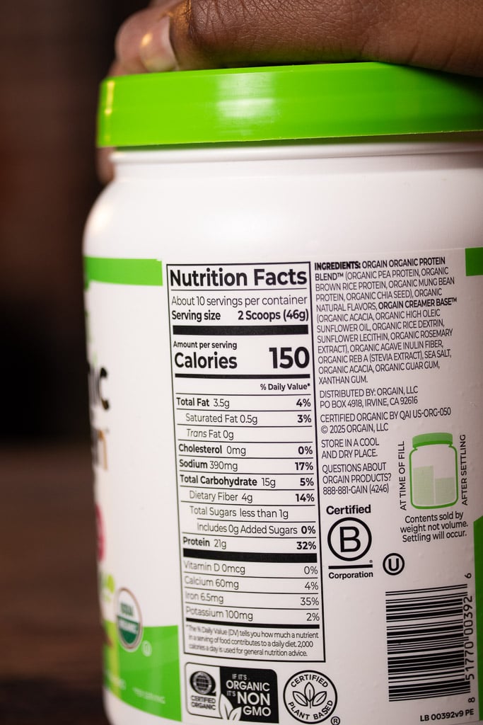 Vega Performance Protein + Creatine vanilla taste test